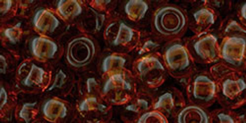 TOHO Round 6/0 Seed Bead Transparent Smoky Topaz, 2.5-Inch Tube