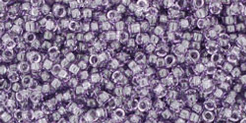 TOHO Round 15/0 Seed Bead Transparent Sugar Plum, 2.5-Inch Tube