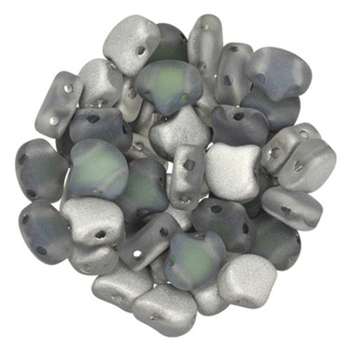 Matubo Ginkgo Leaf, 7.5mm Bead, Backlit Matte Uranium, 2.5-Inch Tube