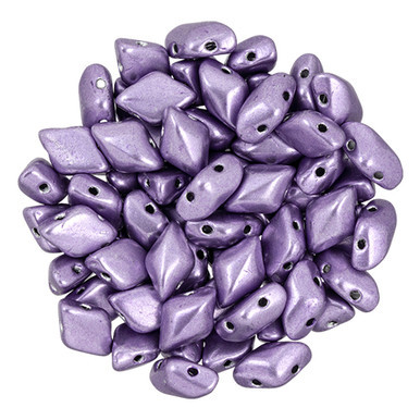 Matubo GEMDUO 8 x 5mm Bead, ColorTrends Saturated Metallic Crocus Petal, 2.5-Inch Tube