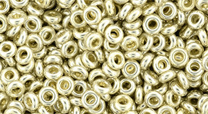 TOHO Demi Round 8/0 Seed Bead Permafinish Galvanized Aluminum, 2.5-Inch Tube