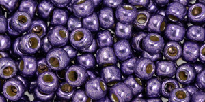 TOHO Round 6/0 Seed Bead Permafinish Metallic Polaris, 2.5-Inch Tube