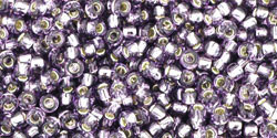 TOHO Round 11/0 Tube 2.5" : Silver-Lined Tanzanite