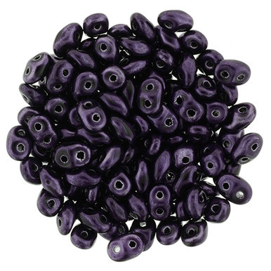 Matubo SuperDuo 5 x 2mm Bead, Metalust Purple, 2.5-Inch Tube