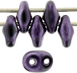 Matubo SuperDuo 5 x 2mm Bead, Metalust Purple, 2.5-Inch Tube