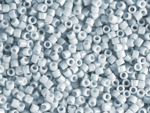 Miyuki Delica 11/0 Tube 2.5" : Opaque Light Blue-Grey