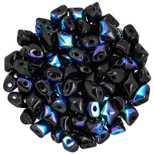 Matubo MiniGem 5 x 3mm Bead, Jet AB, 2.5-Inch Tube