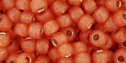 TOHO Round 6/0 Seed Bead Silver-Lined Milky Grapefruit, 2.5-Inch Tube
