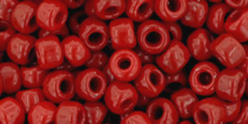 TOHO Round 6/0 Seed Bead Opaque Cherry, 2.5-Inch Tube