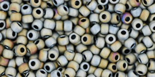 TOHO Round 11/0 Tube 2.5" : Matte-Color Iris - Gray