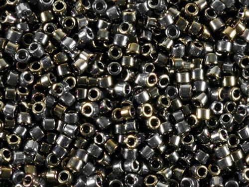 Miyuki Delica 11/0 Tube 2.5" : Galvanized Tarnished Silver