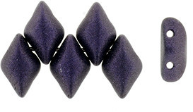 Matubo GEMDUO 8 x 5mm Bead, Metallic Suede - Dk Purple, 2.5-Inch Tube