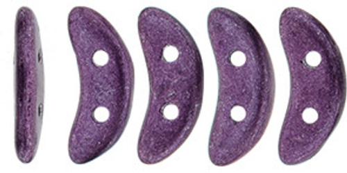 CzechMates Crescent 10 x 3mm Bead, ColorTrends Saturated Metallic Tawny Port, 2.5-Inch Tube