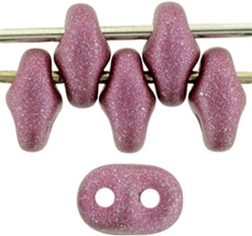 Matubo SuperDuo 5 x 2mm Bead, Satin Metallic Rouge, 2.5-Inch Tube
