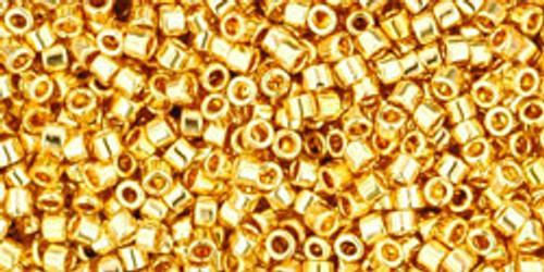 TOHO Treasure #1 (11/0) 24K Gold Plate, 2.5-Inch Tube