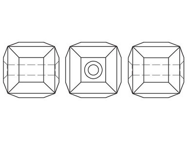 PRESTIGE 5601 8mm Cube Crystal Light Chrome