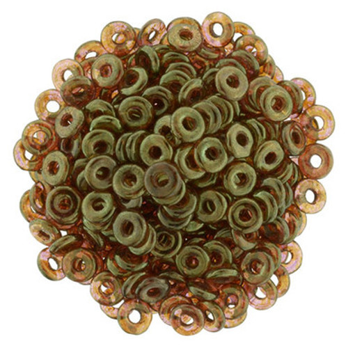 Starman Ring Bead 1/4mm Tube 2.5" : Luster - Rose/Gold Topaz