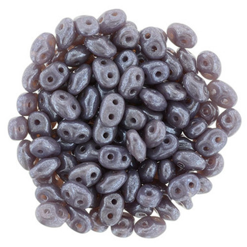 Matubo SuperDuo 5 x 2mm Bead, Luster Milky Amethyst, 2.5-Inch Tube