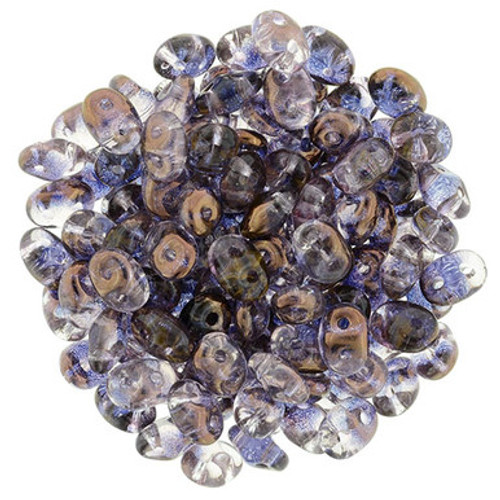 Matubo SuperDuo 5 x 2mm Bead, Bronze Luster 1/2 - Rosaline, 2.5-Inch Tube