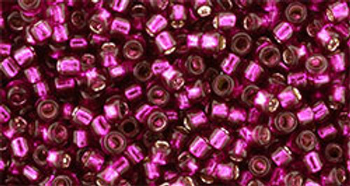 TOHO Takumi 11/0 Seed Bead Silver-Lined Dragonfruit, 2.5-Inch Tube TOHO Takumi 11/0 Seed Bead Silver-Lined Dragonfruit, 2.5-Inch Tube