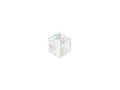 PRESTIGE 5601 4mm Faceted Cube Crystal AB