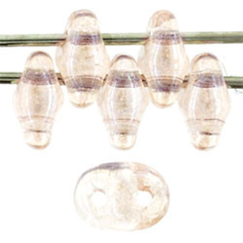 Matubo SuperDuo 5 x 2mm Bead, Luster Rosaline, 2.5-Inch Tube