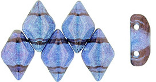 Matubo GEMDUO 8 x 5mm Bead, Luster Transparent Denim Blue, 2.5-Inch Tube