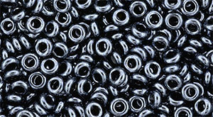TOHO Demi Round 8/0 Seed Bead Metallic Hematite, 2.5-Inch Tube