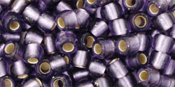 TOHO Round 6/0 Seed Bead Silver-Lined Frosted Light Tanzanite, 2.5-Inch Tube