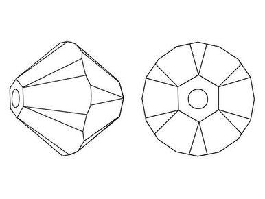 PRESTIGE 5328 3mm Bicone Bead Light Azore