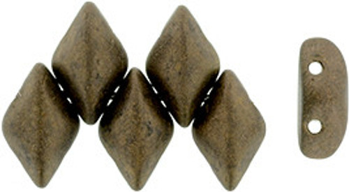 Matubo GEMDUO 8 x 5mm Bead, Matte - Dk Bronze, 2.5-Inch Tube