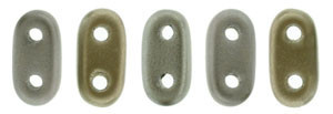 CzechMates Bar 6 x 2mm Bead, Matte Metallic Leather, 2.5-Inch Tube