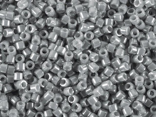 Miyuki Delica 11/0 Tube 2.5" : Opaque Pearl Ash Grey