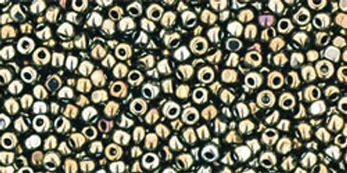 TOHO Charlotte Glass 15/0 Seed Bead, Metallic Iris - Brown, 2.5-Inch Tube