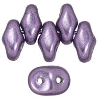 Matubo SuperDuo 5 x 2mm Bead, ColorTrends Saturated Metallic Crocus Petal, 2.5-Inch Tube