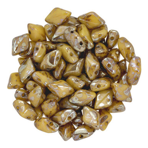 Matubo GEMDUO 8 x 5mm Bead, Opaque Beige - Rembrandt, 2.5-Inch Tube