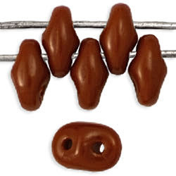 Matubo SuperDuo 5 x 2mm Bead, Umber, 2.5-Inch Tube