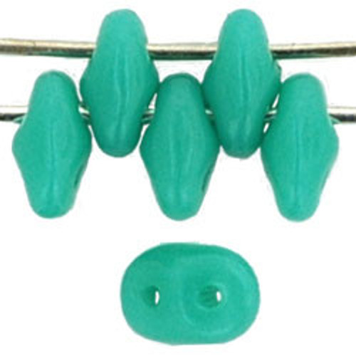 Matubo SuperDuo 5 x 2mm Bead, Turquoise, 2.5-Inch Tube