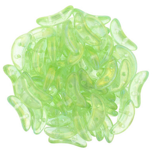 CzechMates Crescent 10 x 3mm Bead, Luster Iris - Peridot, 2.5-Inch Tube CzechMates Crescent 10 x 3mm Bead, Luster Iris - Peridot, 2.5-Inch Tube