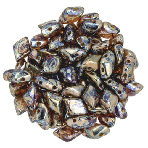 Matubo GEMDUO 8 x 5mm Bead, Amethyst - Rembrandt, 2.5-Inch Tube