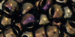 TOHO Round 3/0 Seed Bead Metallic Iris - Brown, 2.5-Inch Tube