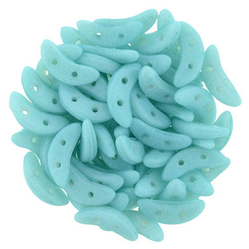 CzechMates Crescent 10 x 3mm Bead, Color Trends - Opaque Limpet Shell, 2.5-Inch Tube