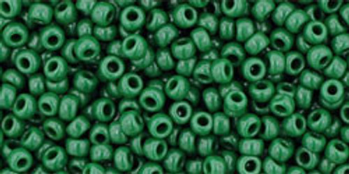 TOHO Round 11/0 Tube 2.5" : Opaque Pine Green