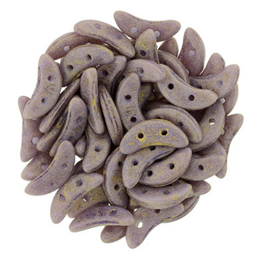 CzechMates Crescent 10 x 3mm Bead, Pacifica - Fig, 2.5-Inch Tube
