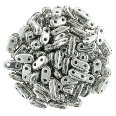 CzechMates Bar 6 x 2mm Bead, Silver, 2.5-Inch Tube