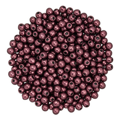 Starman Finial Half-Drilled Round Bead 2mm Tube 2.5" : ColorTrends: Saturated Metallic Red Pear