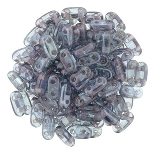 CzechMates Bar 6 x 2mm Bead, Luster Transparent Amethyst, 2.5-Inch Tube