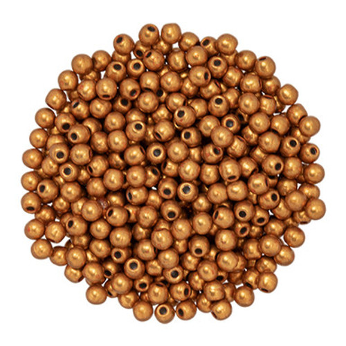 Starman Finial Half-Drilled Round Bead 2mm Tube 2.5" : ColorTrends: Saturated Metallic Russet Orange