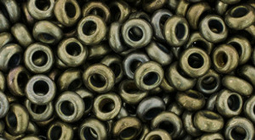 TOHO Demi Round 4mm Seed Bead Bronze Antique Gold, 2.5-Inch Tube