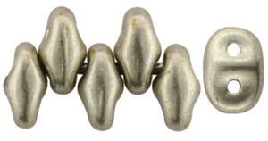 Matubo SuperDuo 5 x 2mm Bead, ColorTrends Sueded Gold Cloud Dream, 2.5-Inch Tube